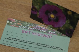 Gardening workshop gift voucher